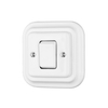 Flush Mounted Porcelain Square Large Buttons Electric Wall Switch