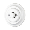 Porcelain Vintage Flush Mounted Dimmer Switch for LED Lamps