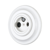 Well-Configured Flush Mounted TV/SAT Socket for Home