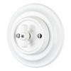 Retro style flush mounted ceramic rotary switch 