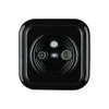 Dia.100mm Ceramic Glazed Retro Recessed TV/SAT Wall Socket