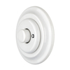 Porcelain Vintage Flush Mounted Dimmer Switch for LED Lamps