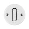 Classic Porcelain Surface-mounted 1 Gang Button Rocker Wall Switch with CE/ROHS