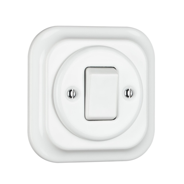 Customizable Retro-Style Square Vintage Ceramic Button Switch for Home