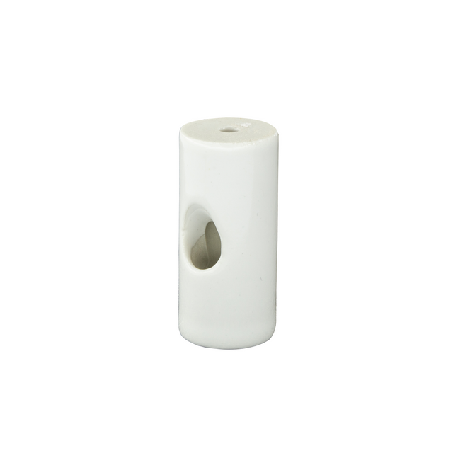 D20mm×H45mm Threading Cylindrical Porcelain Insulator Hooks