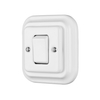 Flush Mounted Porcelain Square Large Buttons Electric Wall Switch