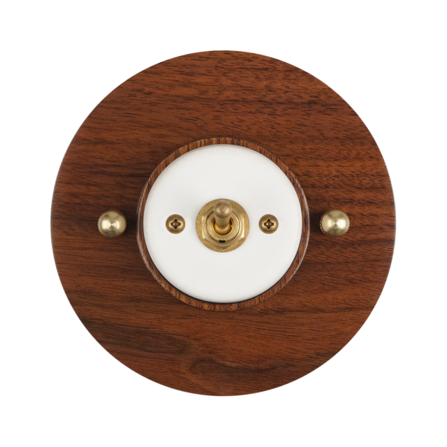 Fancy Ceramic Wulnut ElectricalToggle Wall Switch