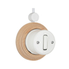 Classic Porcelain Surface-mounted 1 Gang Button Rocker Wall Switch with CE/ROHS