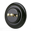 2 Gang Flush-mounted Retro Toggle Switch with Metal Knob