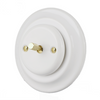 1 Gang Flush-mounted Retro Toggle Switch with metal knob