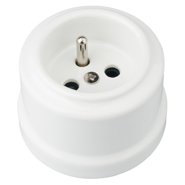 Ceramic Wall-mounting French 250V Wall Sockets