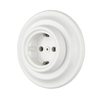 Flush Mounted Porcelain Vintage Electric Schuko Wall Sockets