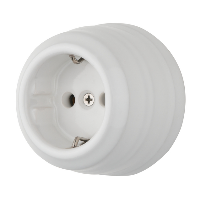 Porcelain D70MM*H43MM German Power Wall Socket