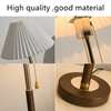 Pleated Table Lamp Creative Simple Modern Warm Romantic Bedroom Lamp 