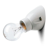 Ceramic Oblique Screw Fastening Light Bulb Socket Lamp Holder