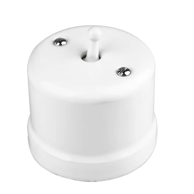 Rustic Porcelain 1 Gang 1 Way Toggle Wall Switches