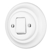 Flush-mounted Porcelain Rocker Switch, Crossing