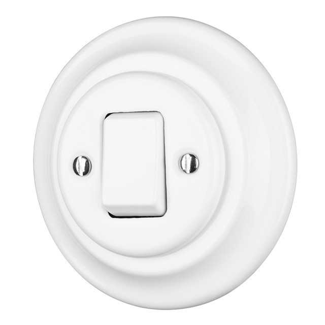 Flush-mounted Porcelain Rocker Switch, Crossing