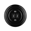 15W Porcelain Retro Double USB Charging Electric Wall Socket