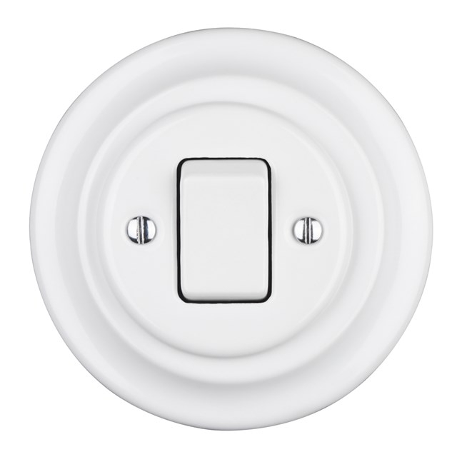 Flush-mounted Porcelain Rocker Switch, Crossing