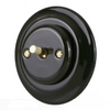 1 Gang Flush-mounted Retro Toggle Switch with metal knob