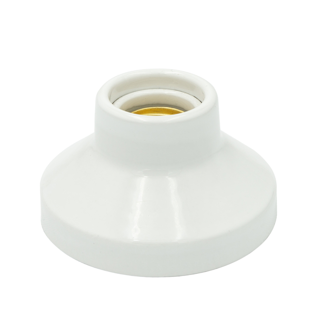 Ceramic Glazed Colorful Wear-resistance E27 Light Lamp Base with CE/ROHS