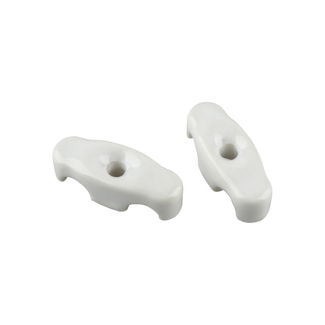 D35mm×H11mm Ceramic Cable Holder for 2 Wires