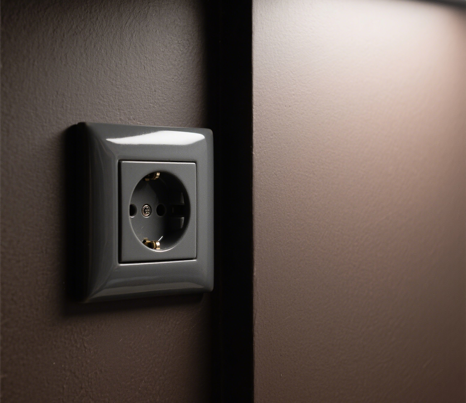 Decorative electrical outlet on wall