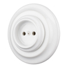 New Arrival Ceramic Flush Mounted Non-Grounded Wall Socket