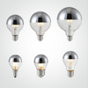 Silver Half Sphere Globe G125 LED Light Bulb 7W 750Lm E27 2700K Dimmable