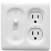 Square Retro Ceramic Childproof Flush Mounted Wall Socket for Electric Appliances