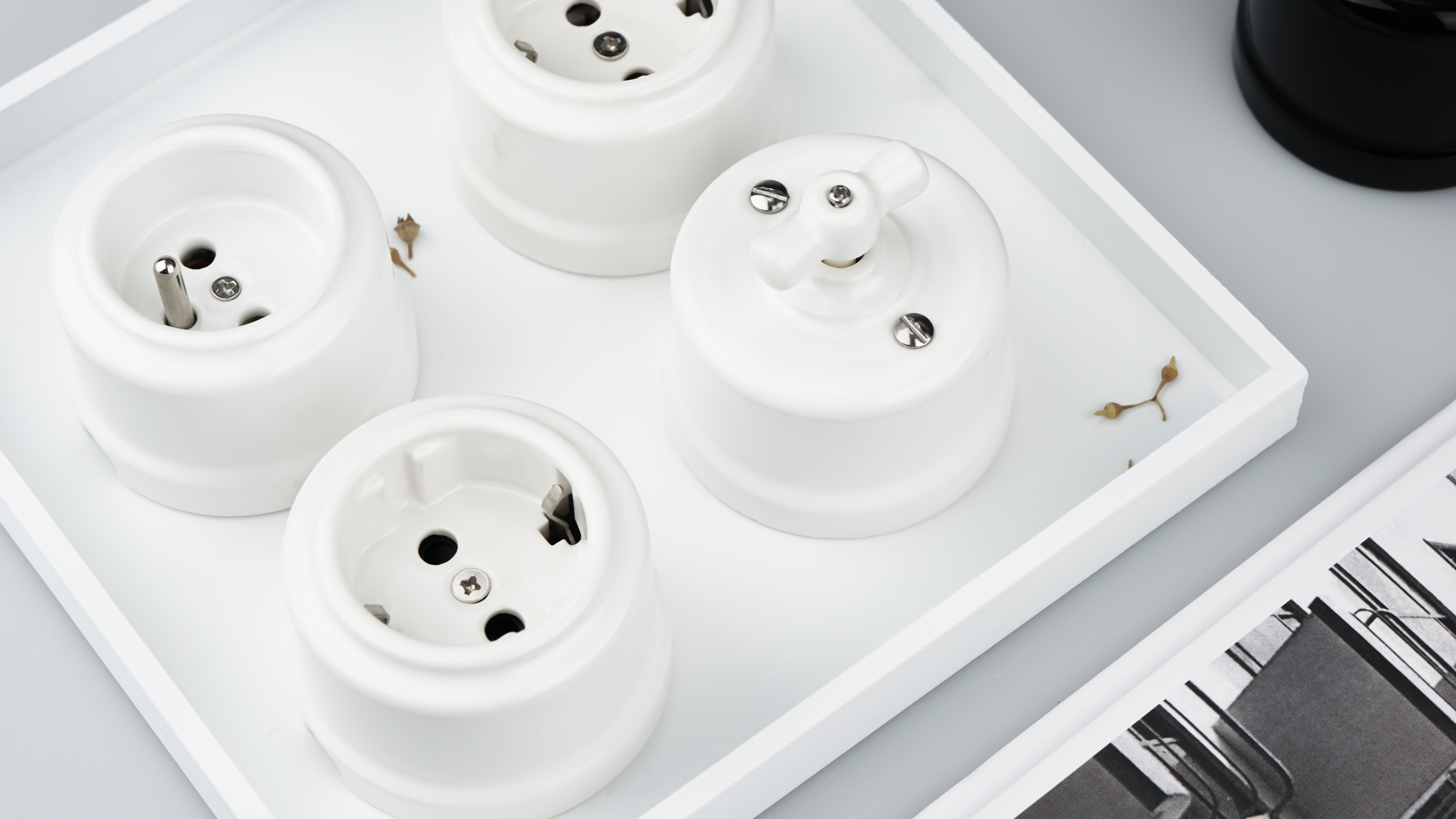 porcelain wall switch