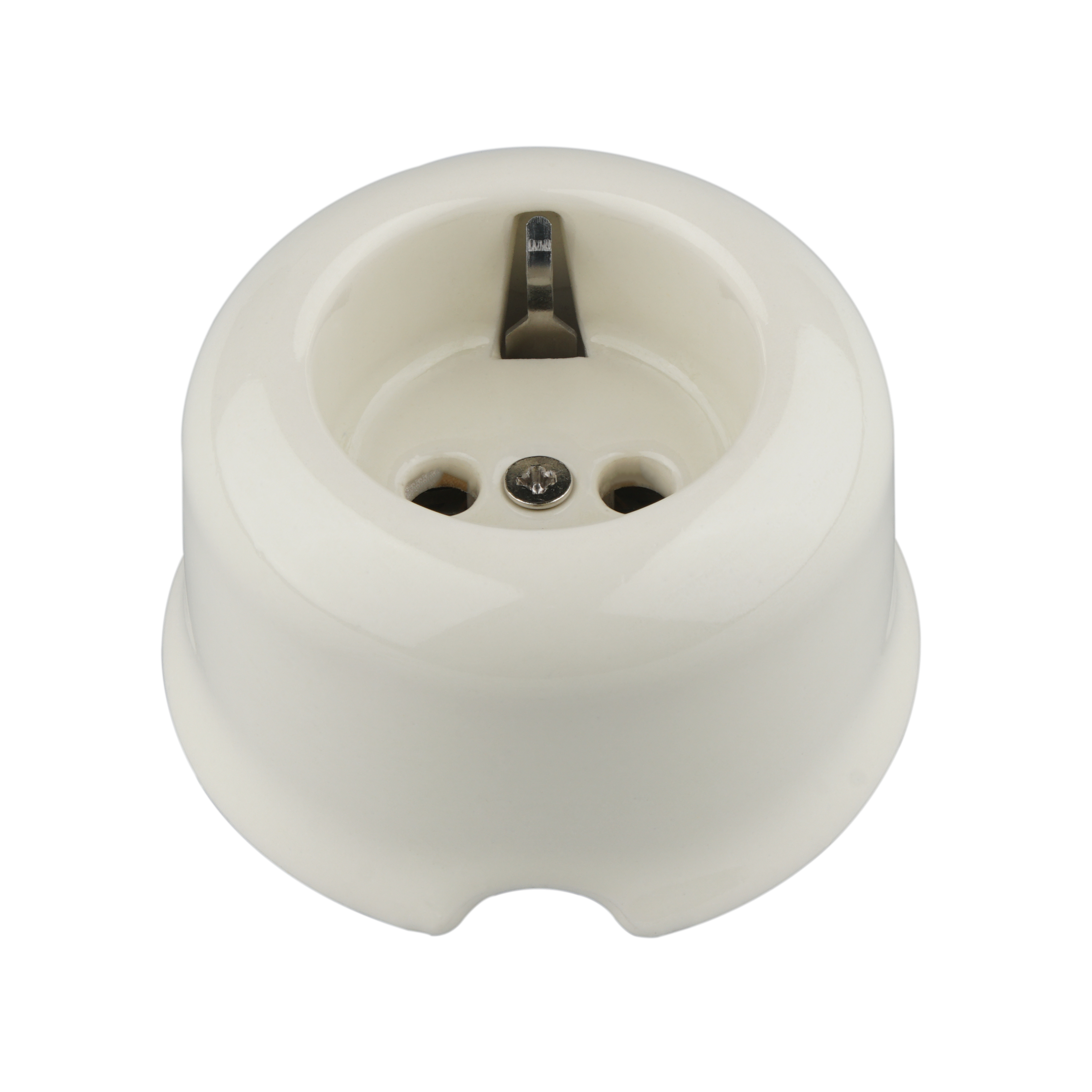  Vintage Surface Mounted D73MM Porcelain German Schuko Wall Socket