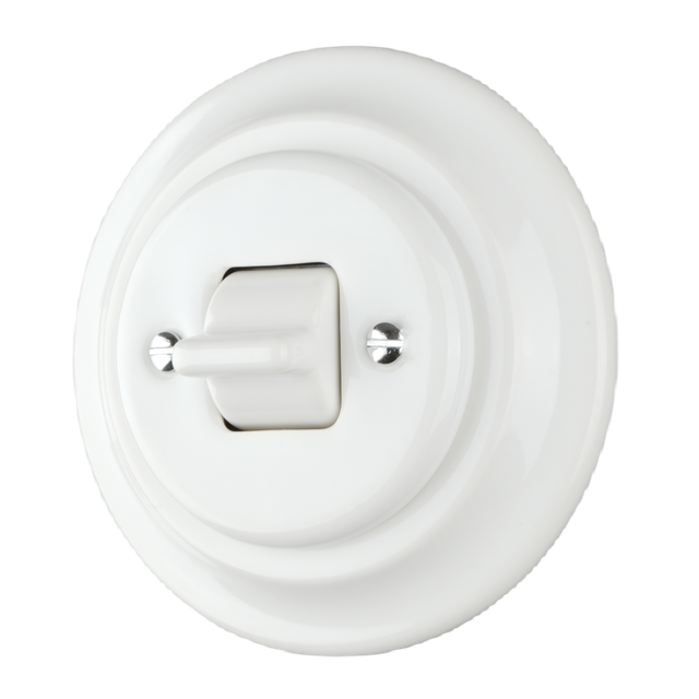 Retro 1 Gang 2 Pole Flush-mounted Toggle Switch 