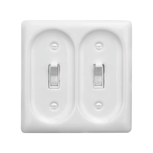 Porcelain Panel Toggle Wall Switches for Home