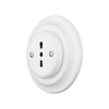 Tondo Ceramico – IMQ-Certified Italian Flush-Mount Socket: Circular Design, 10A/16A