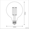 G125 7W LED Light Bulb Clear Globe 806Lm E27 2700K Dimmable