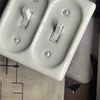 Porcelain Panel Toggle Wall Switches for Home