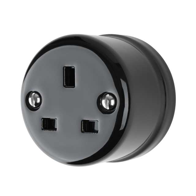 UK Standard Wall-mounting Ceramic Electric Home Wall Socket