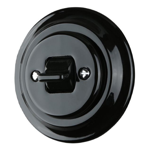 Retro 1 Gang 2 Pole Flush-mounted Toggle Switch 