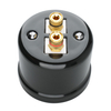 Premium Ceramic Surface Mounted Audio Jack for Home Decoration